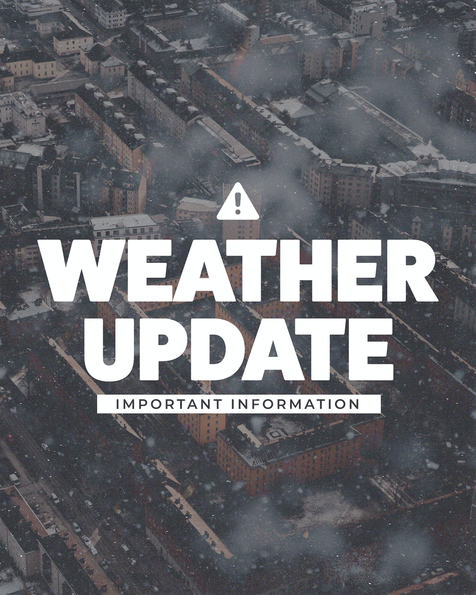 Weather Update Snowy City Warning - Title Weather Update Snowy City Warning - Title