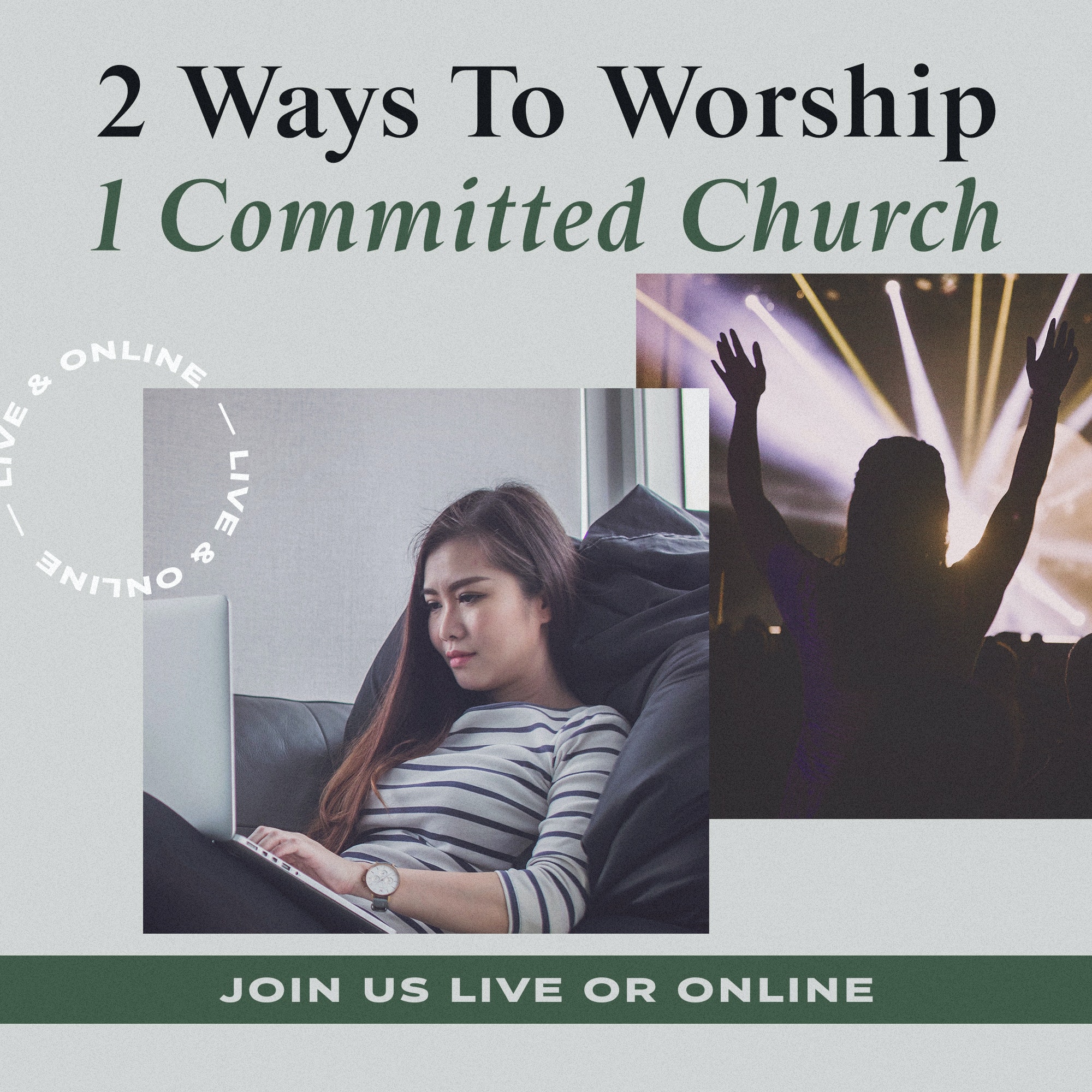 2 Ways To Worship Green Simplistic Typography Photo - Title 2 Ways To Worship Green Simplistic Typography Photo - Title